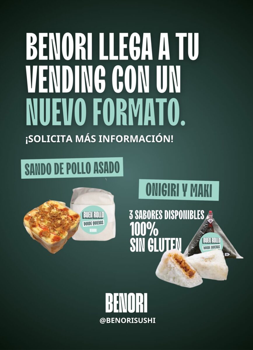 Benori llega a tu Vending